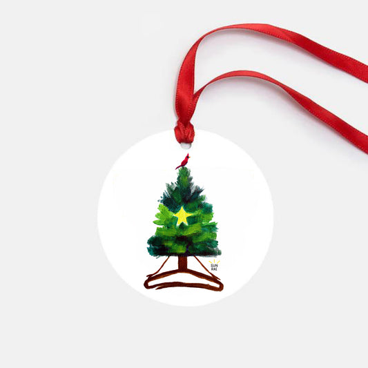 Easy Pose Christmas Tree Yoga Ornament